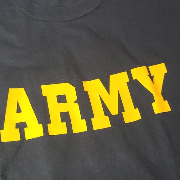 Vintage Army t shirt black size XL - Picture 2 of 8